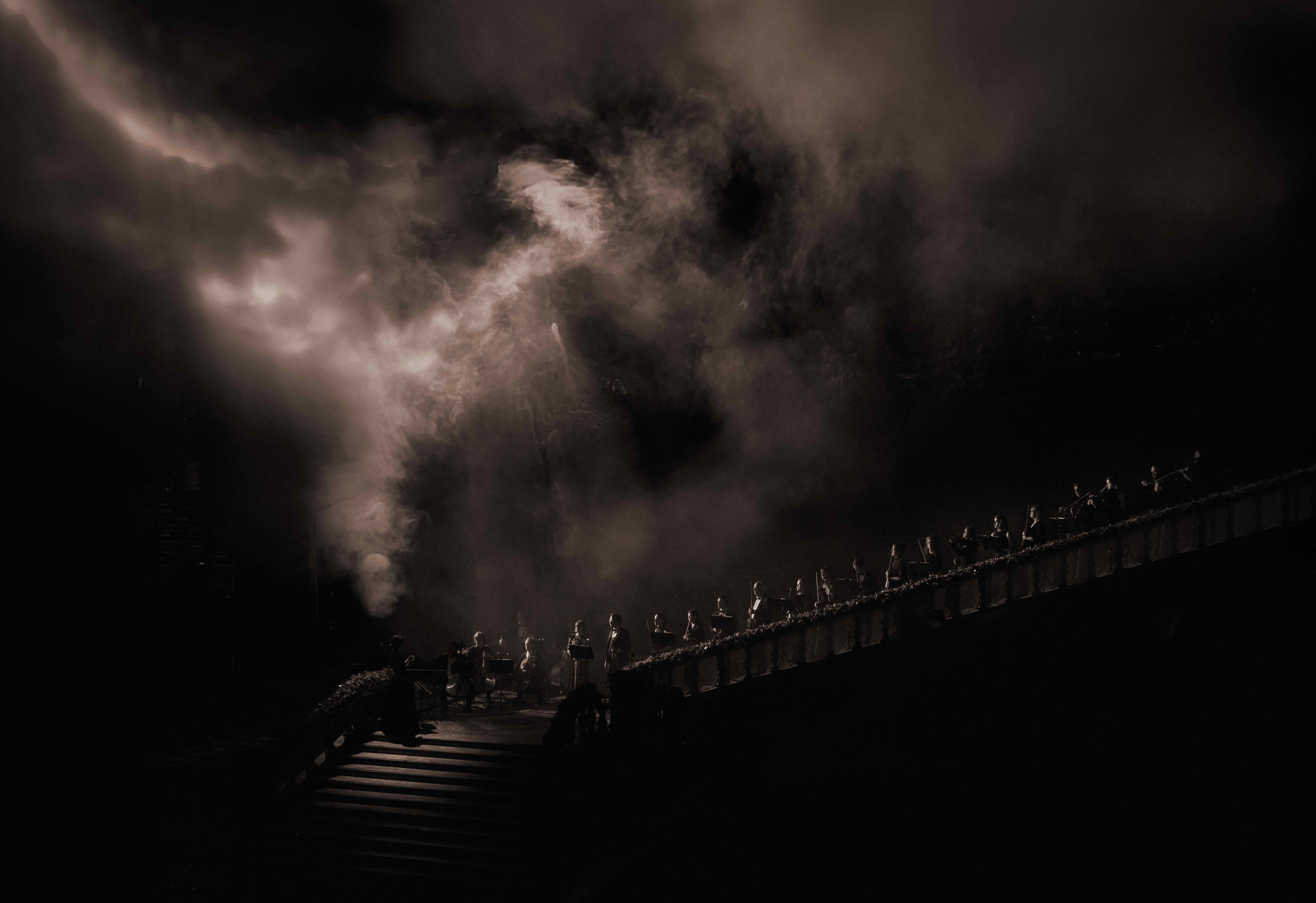 light projection in Stockholm City Hall