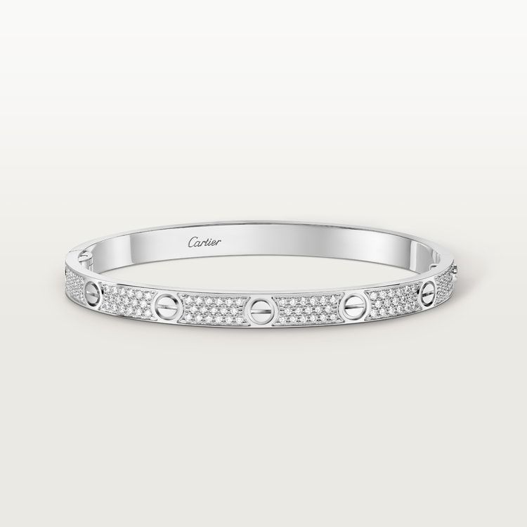 #love# Bracelet, Medium Model, Paved