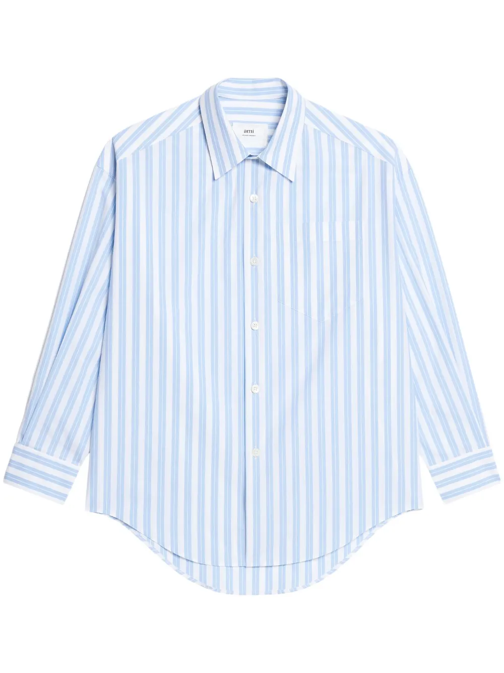 Striped Cotton Shirt | L