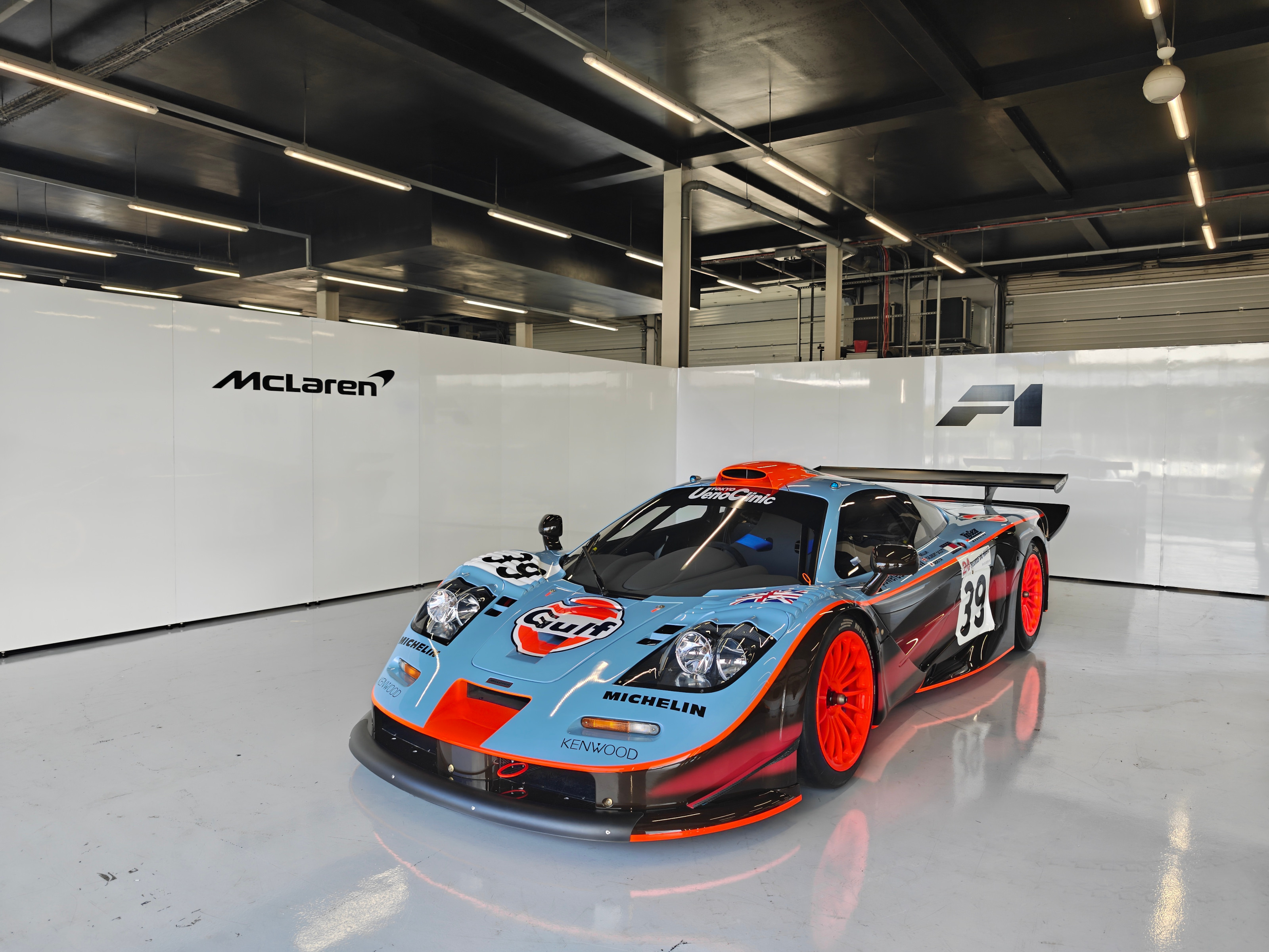 An iconic McLaren F1 on show at Silverstone