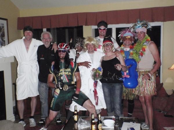 Team Specialized on its way to Saturday's Worlds party.