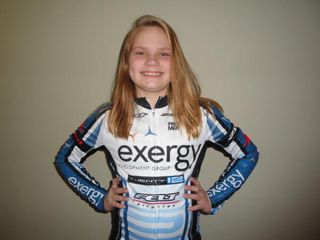 Exergy TWENTY12's youngest rider, 9yr old Veronica Church