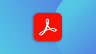 Download Adobe Acrobat: the Adobe Acrobat logo on a blue background