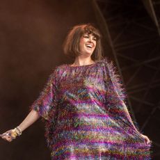 Dawn in purple sparkle dress