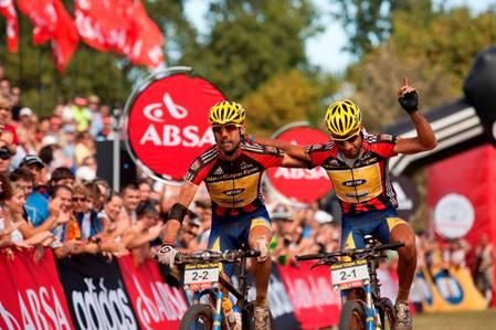 David George and Kevin Evans at the 2009 Absa Cape Epic