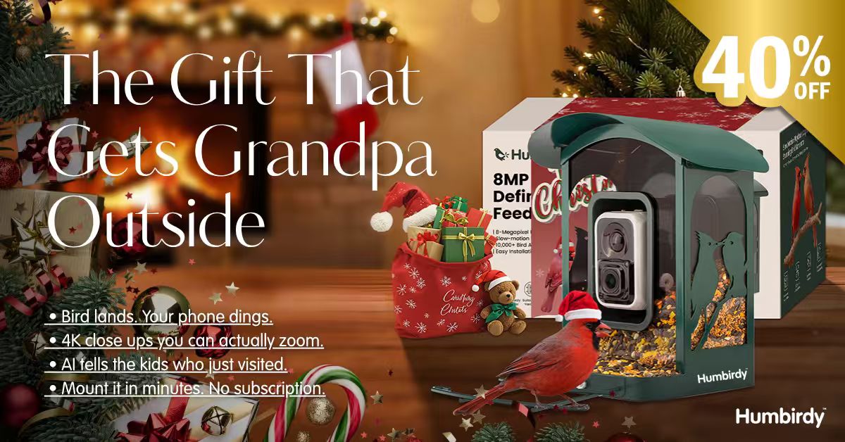 Humbirdy AI Bird Feeder 4K Ultra promotional images