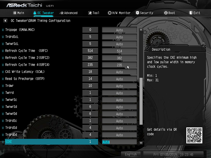 ASRock X570 Taichi Firmware and Overclocking