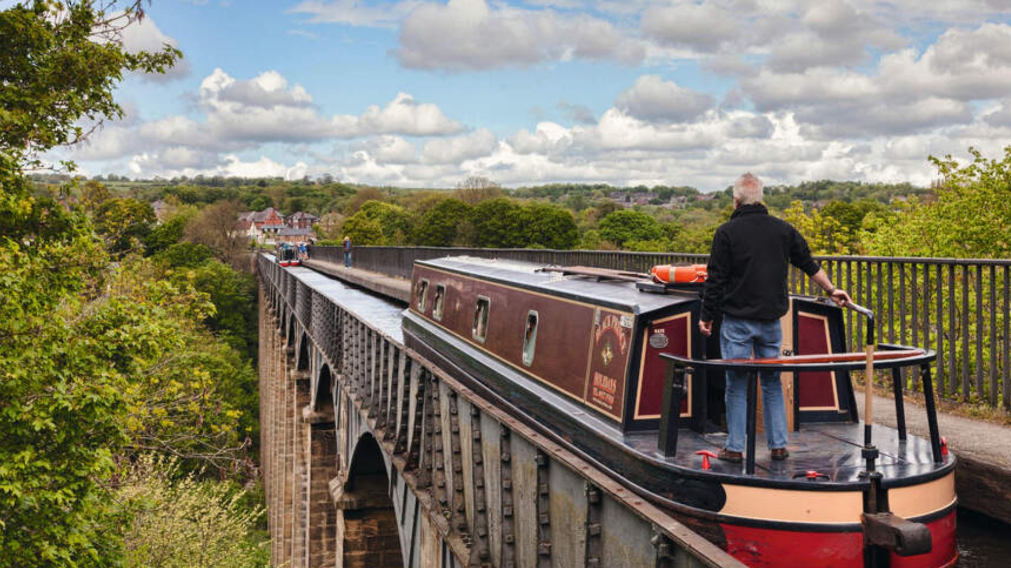 man on narrowboat