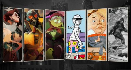 The Deadlock hero image from the City Never Sleeps update, edited to show Heathcliff's Summer Mummy, Humpty Dumpty, and Bigfoot.