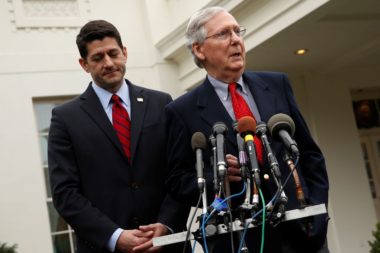 Paul Ryan and Mitch McConnell.