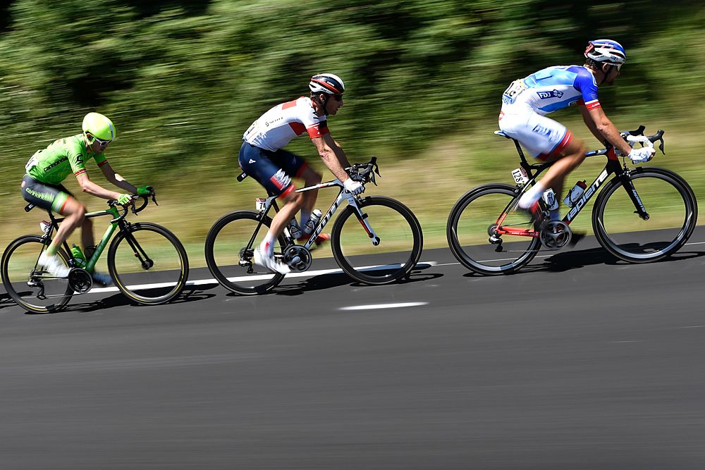 The day's breakaway during stage 14 Tour de France