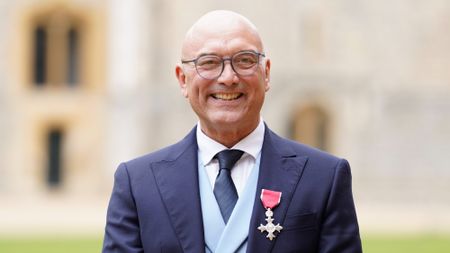 Gregg Wallace after being made a Member of the Order of the British Empire (MBE) in 2023 