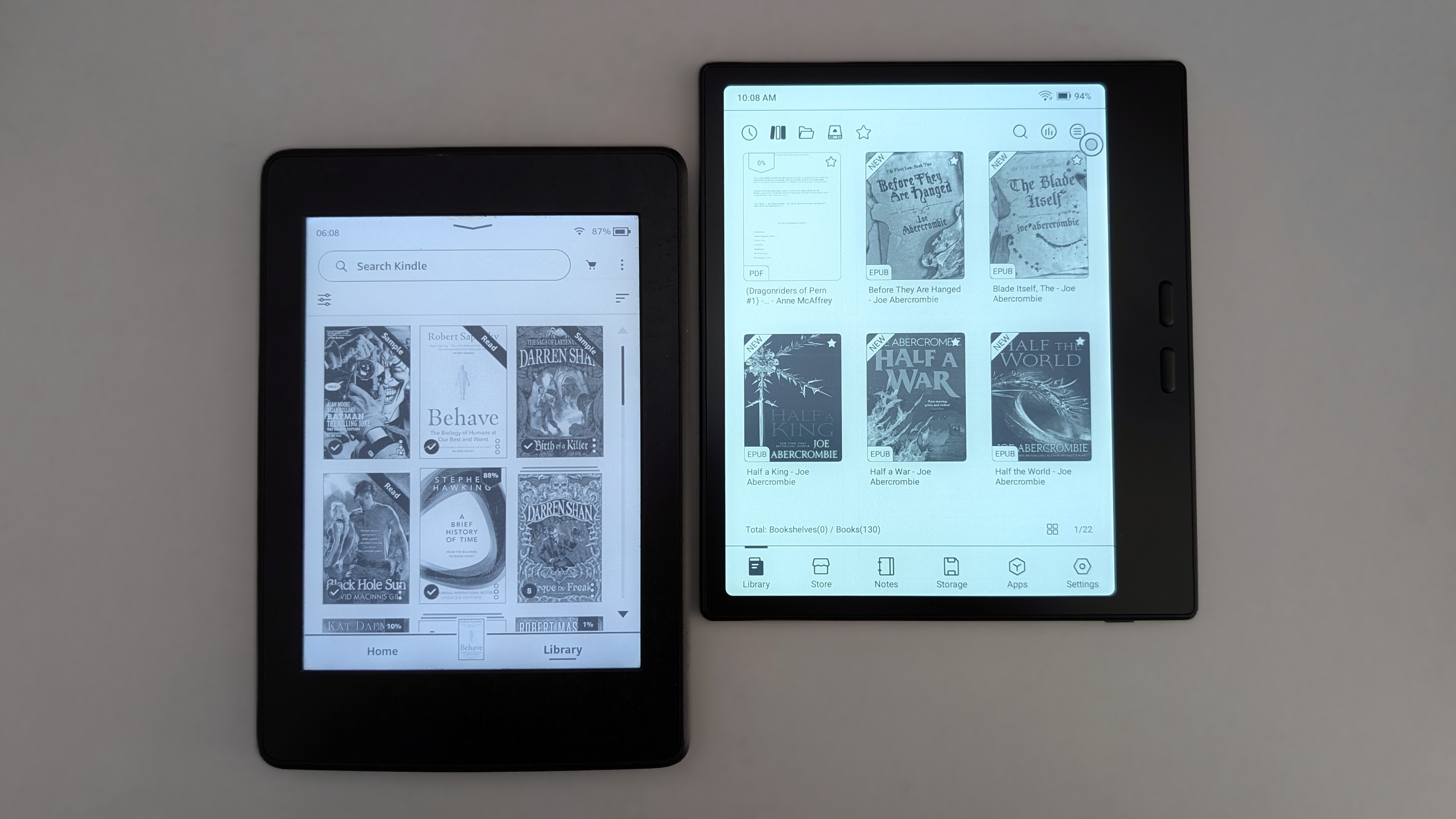 Onyx Boox Go 7 vs Amazon Kindle