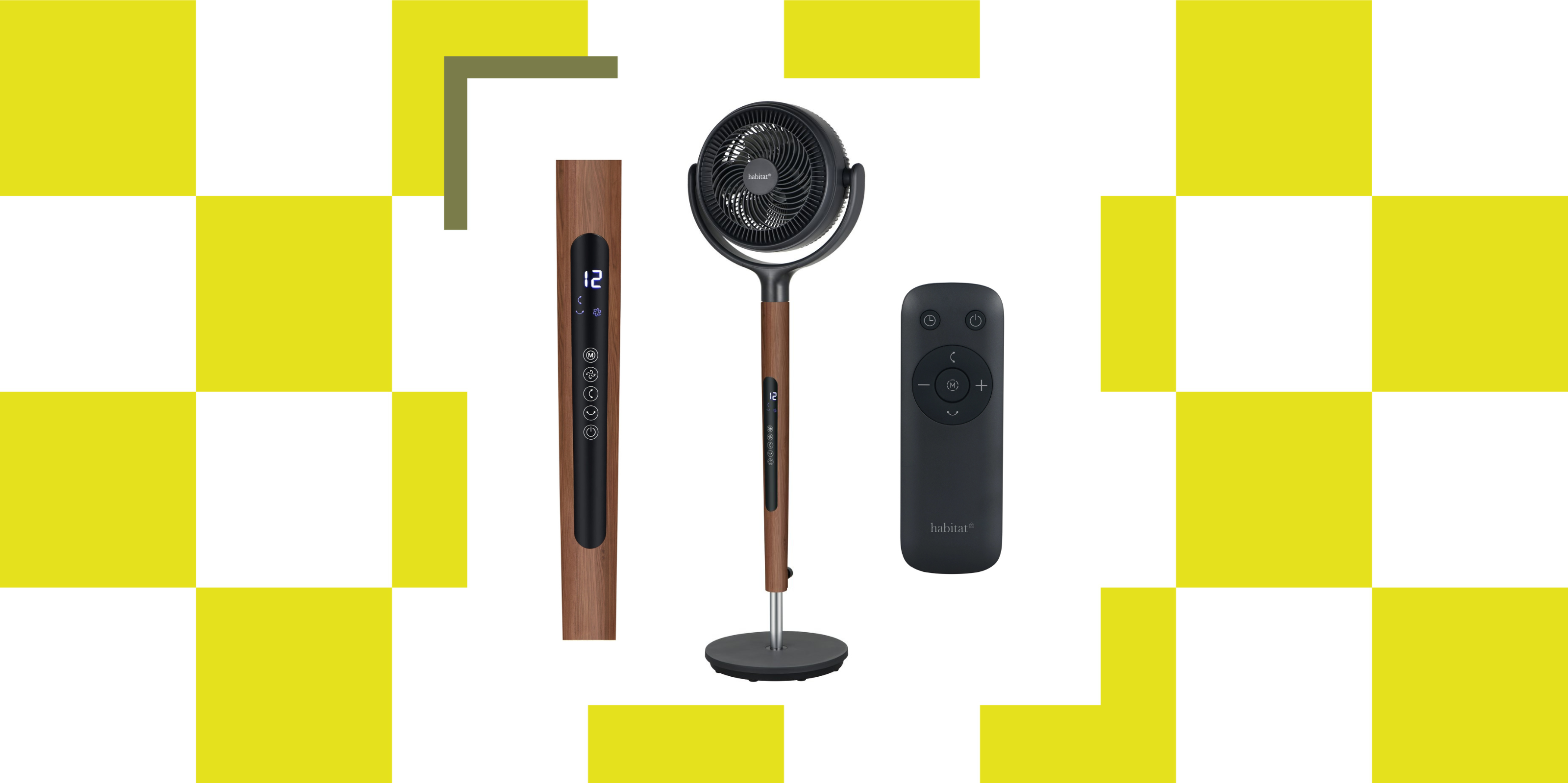 Habitat Freestanding Pedestal Fan - 7 Inch