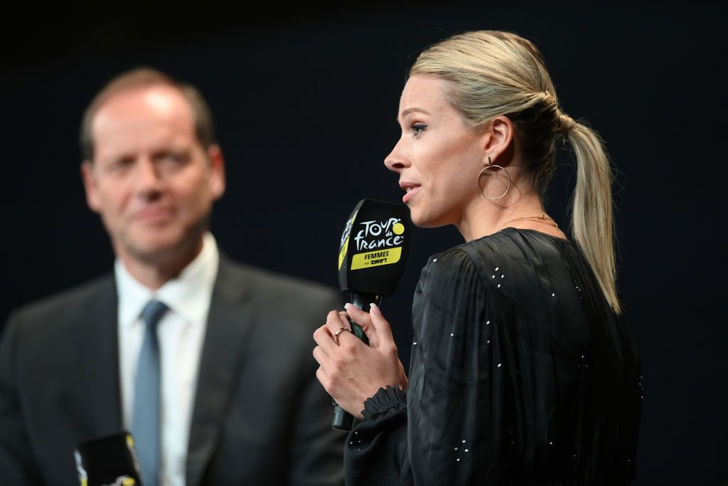 Tour de France and Tour de France Femmes race directors Christian Prudhomme and Marion Rousse