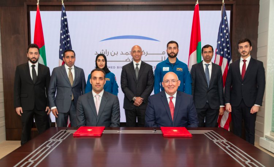 On April 27, 2022, Axiom Space and the UAE&#039;s Mohammed bin Rashid Space Centre signed a deal to send a UAE astronaut to the International Space Station on SpaceX&#039;s Crew-6 mission in 2023.