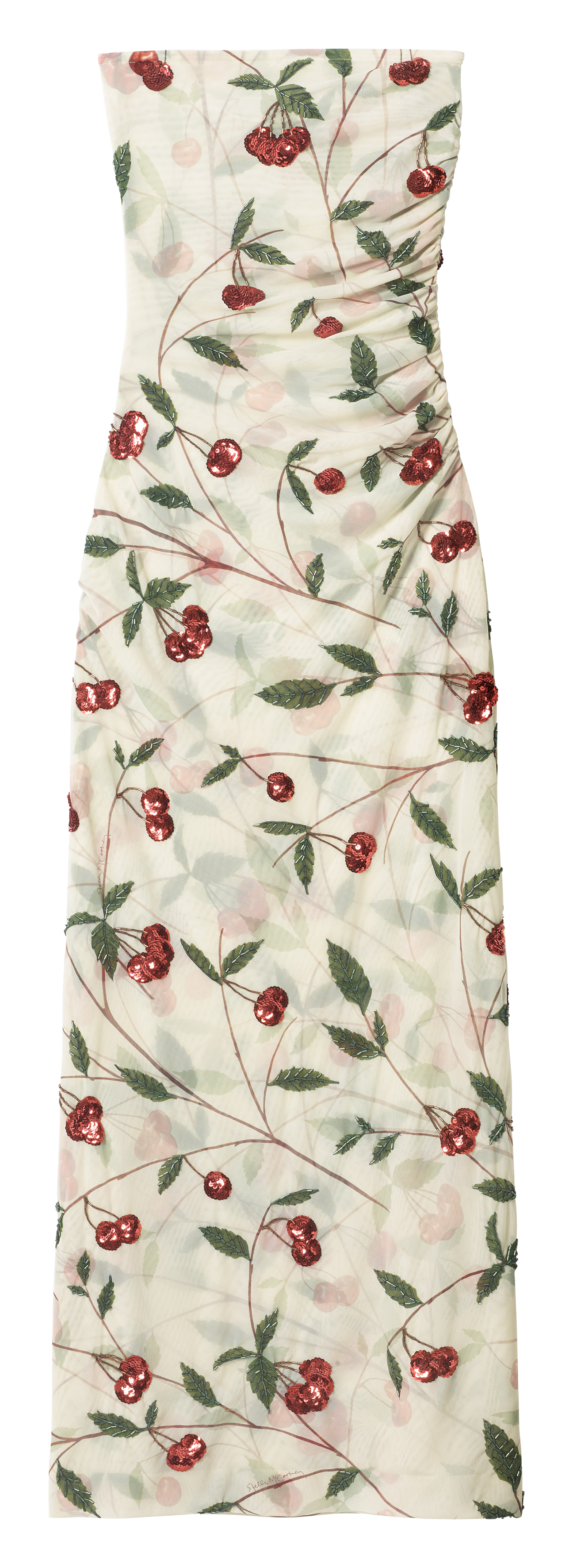 clothes from the H&M x Stella McCartney collaboration on a plain backdrop