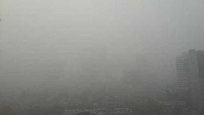A haze of pollution over Shanghai