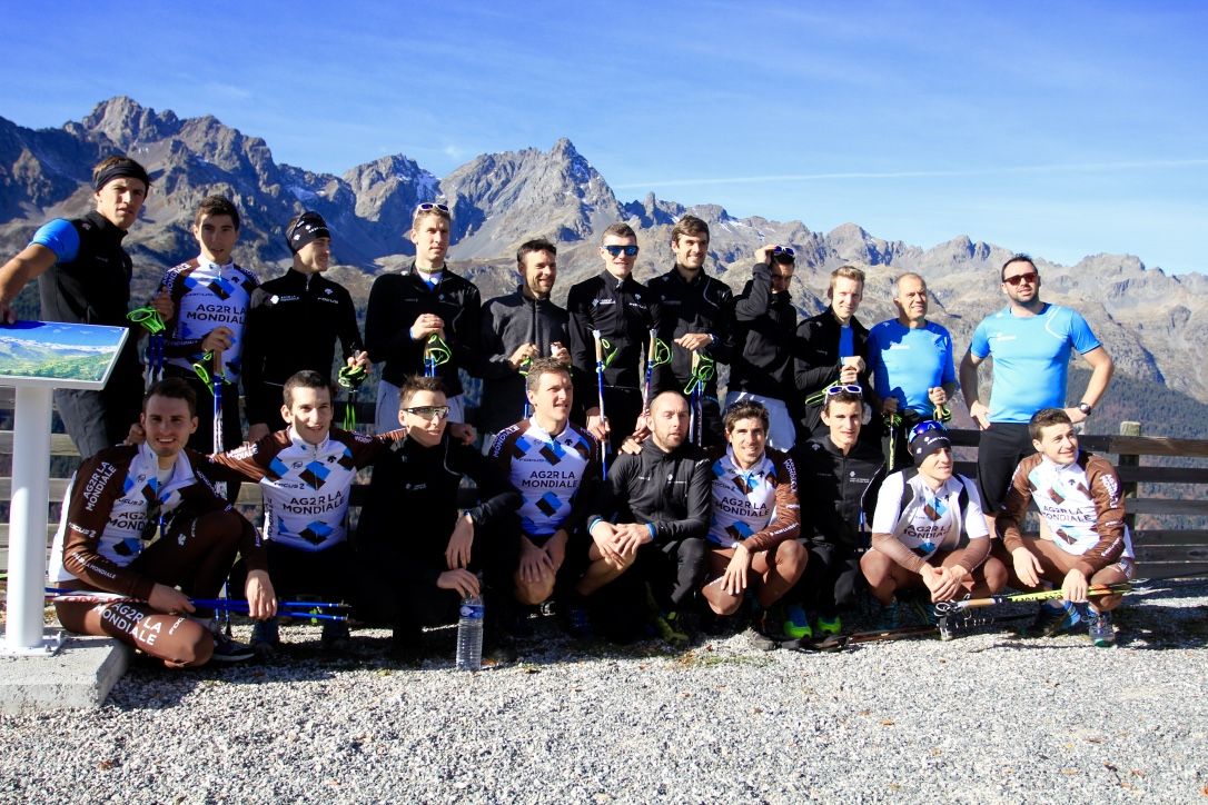 The team gather for a quick photo
