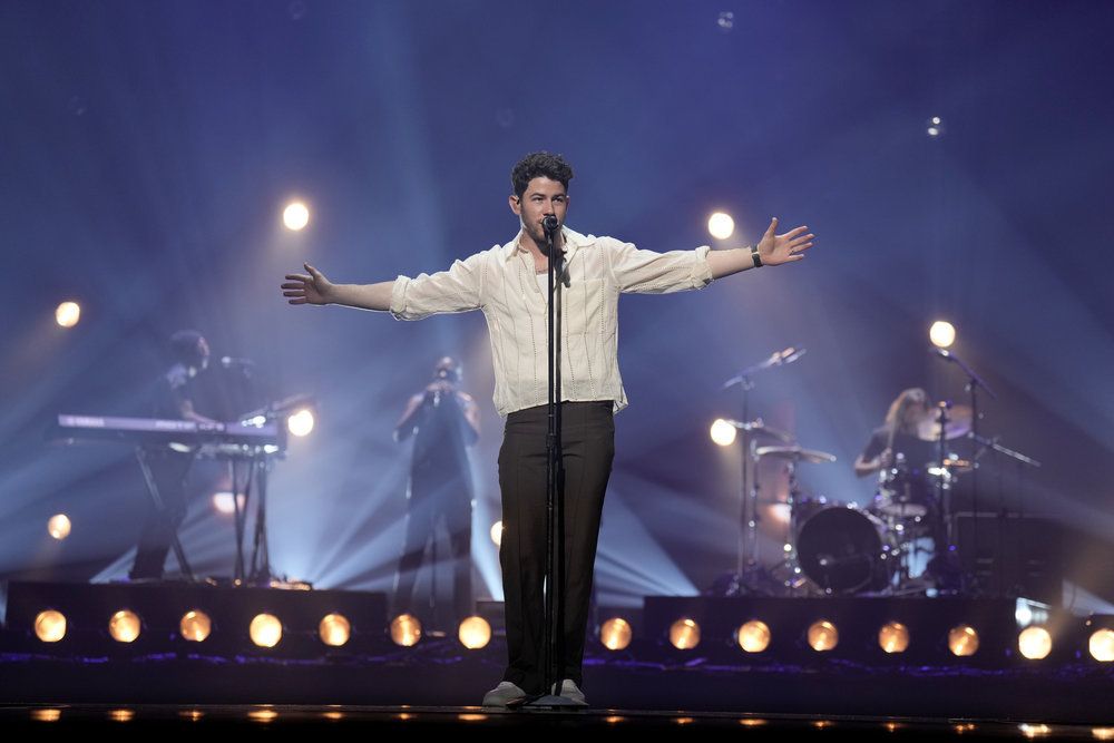 Nick Jonas at NBCU upfront