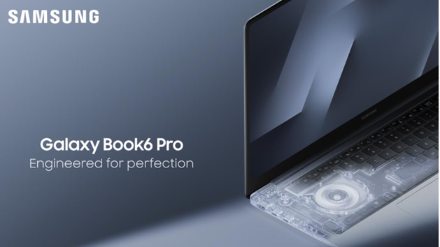 Samsung's marketing material for its Galaxy Book6 Pro launch at CES 2026