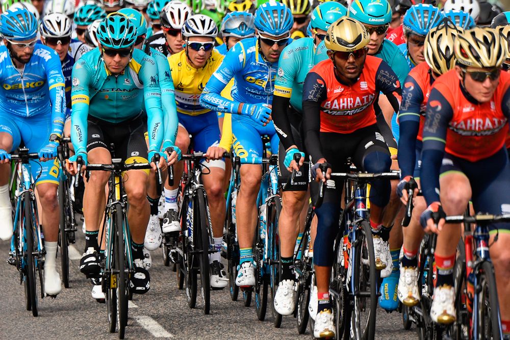Julian Alaphilippe in the peloton during stage 5 at Paris-Nice