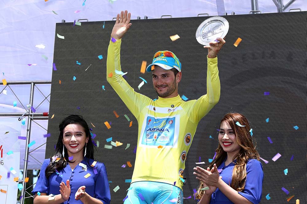 Andrea Guardini (Astana) kept the race lead