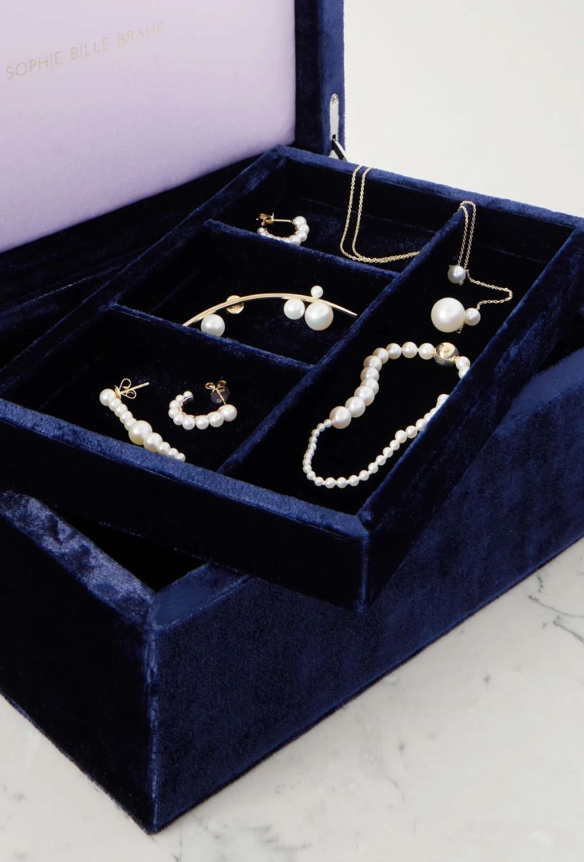 SOPHIE BILLE BRAHE, Tr&amp;eacute;sor Grande Velvet Jewelry Box