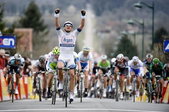 Marcel Kittel (Argos-Shimano) was a clear winner of stage two at Paris-Nice.