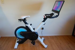 A photo of the Freebeat X bike with the screen rotated