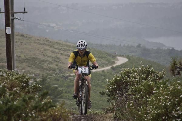 A racer in action