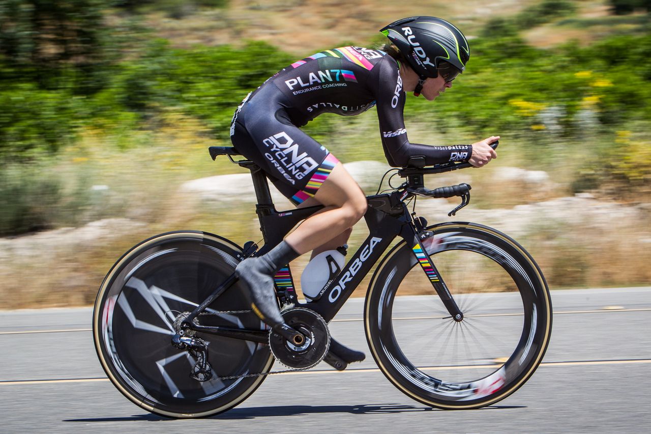 Jen Luebke (Visit Dallas) on her way to thirteenth place