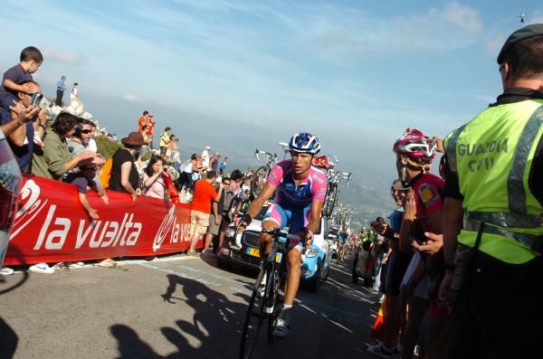 Andrey Kashechkin (Lampre-Farnese Vini) in the finale of the stage.
