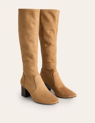 Boden, Heeled Stretch Knee Boots