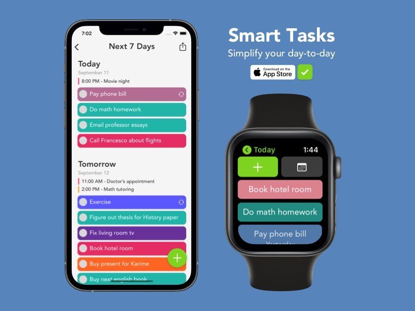 She her task now. Smart tasks. Как прочитать в смарт часах Эппл сообщения.