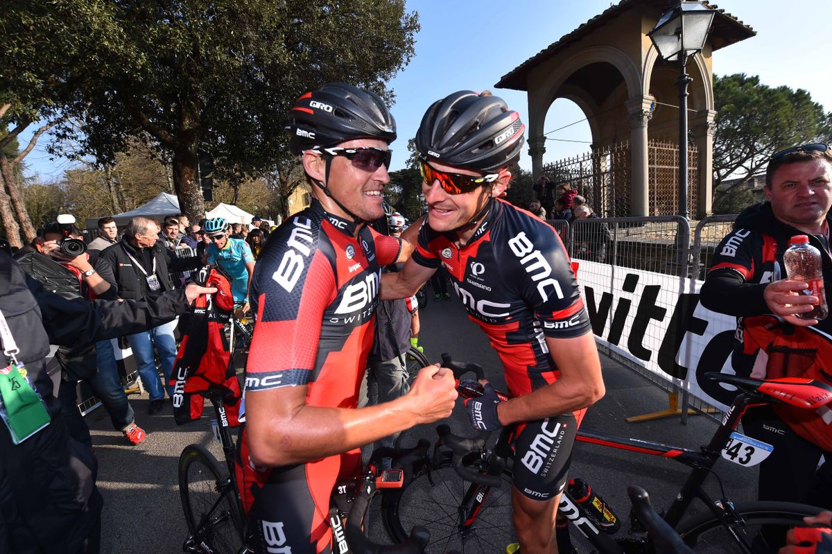 BMC celebrates Greg Van Avermaet's Tirreno stage win