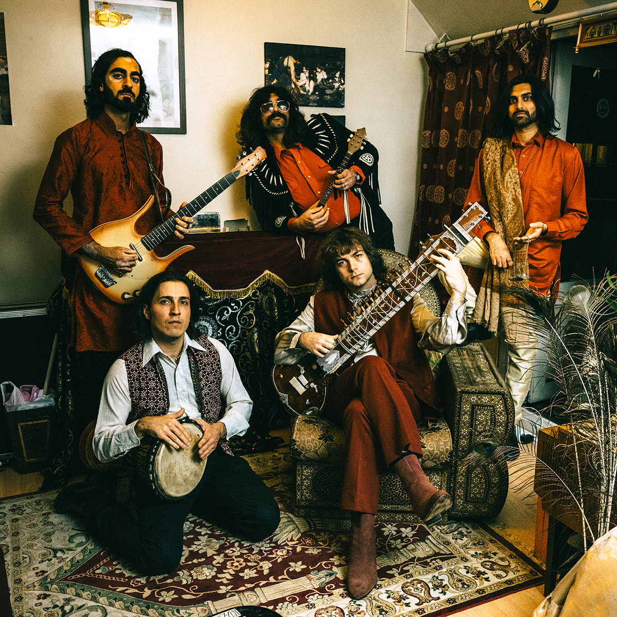 Karma Sheen with their instruments press photo