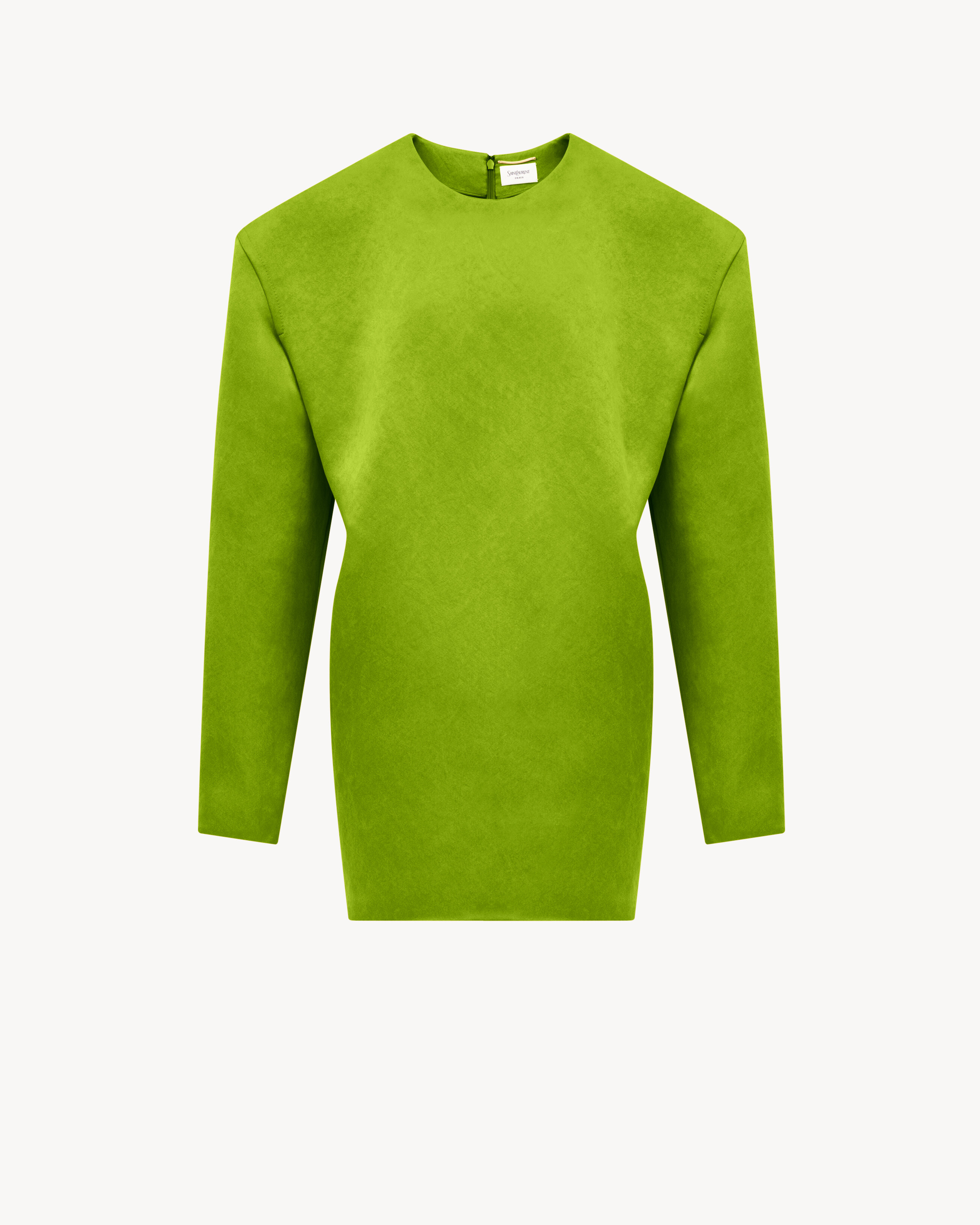 Boxy Dress in Stonewash Silk Satin