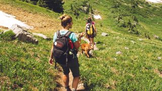 Women hiking