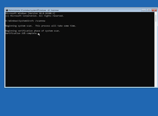 A screenshot of the Command Line program open on a Windows 10 desktop