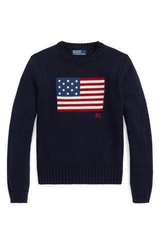 Flag Crewneck Sweater