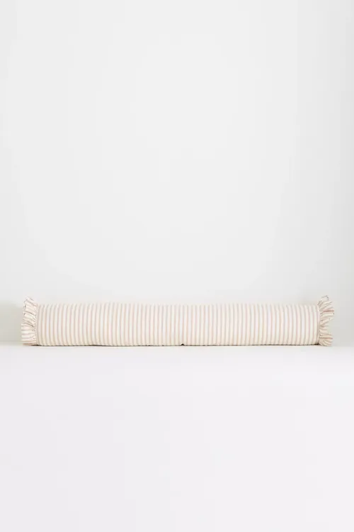 Elin Cotton Striped Extra-Long Bolster Pillow