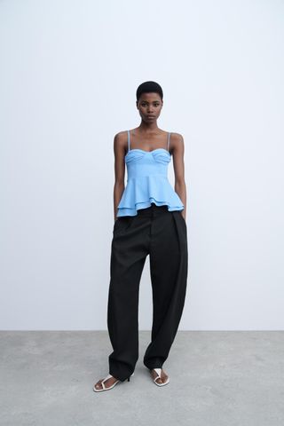 ZARA Zw Collection Bustier Top