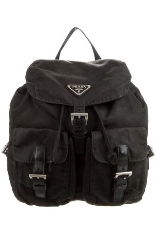 Prada Vela Double Buckle Backpack