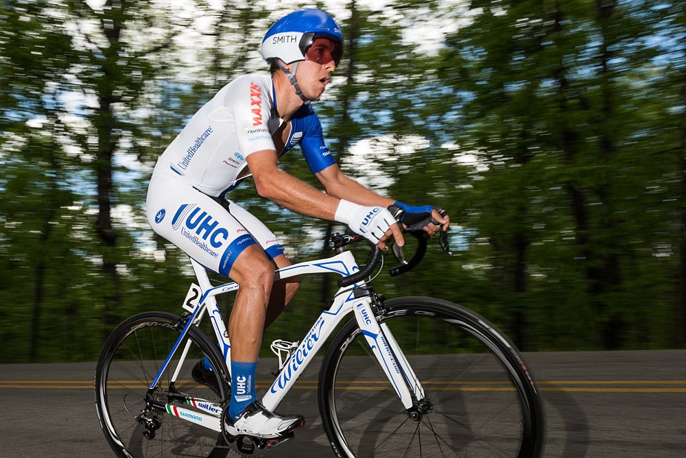 Escobar Alzate (UnitedHealthcare Professional Cycling Team (USA) rider makes his way up the switchback section of the course.