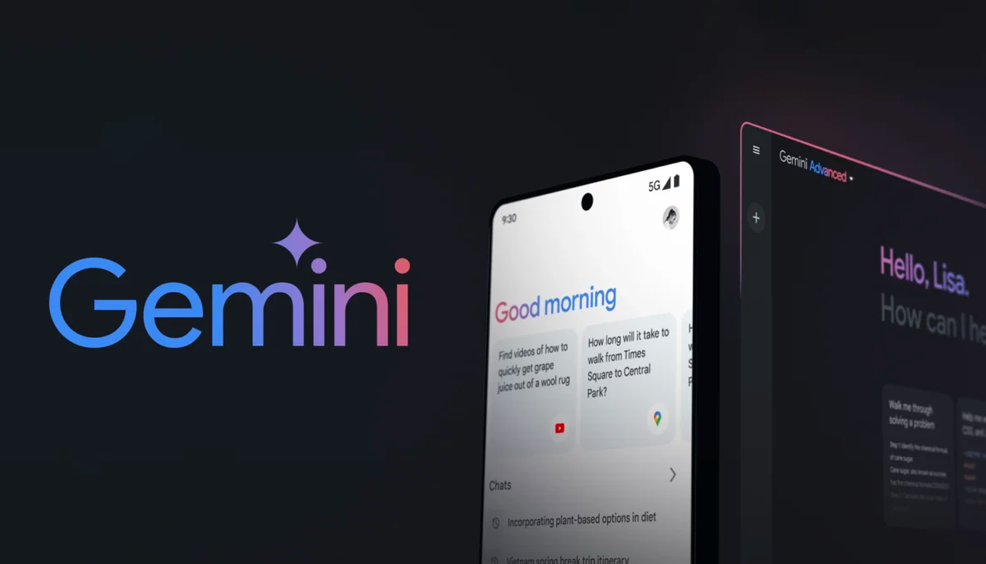 Google announces Gemini AI and a new mobile app - subscription options will offer more powerful models