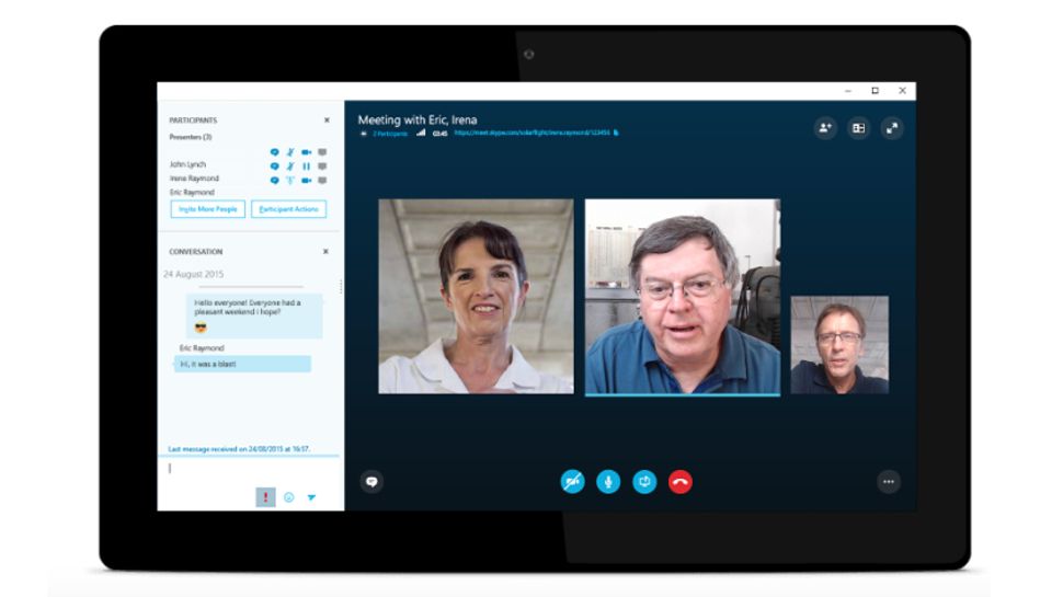 skype web chatting