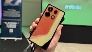 a photo of the Infinix E-Color Shift phone