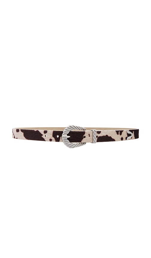 Slim Modern Faux Fur Rodeo Belt