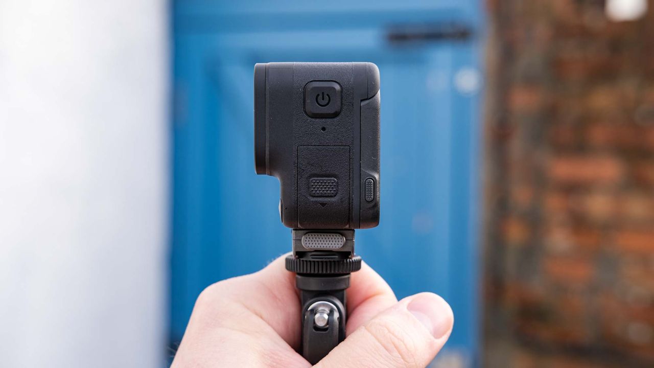 Insta360 Ace Pro attached to stick